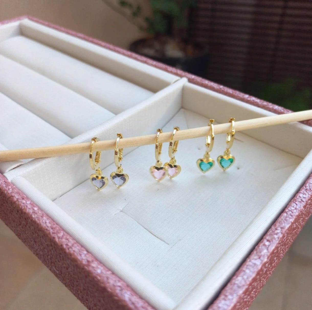 Argolinha Coração Lilás