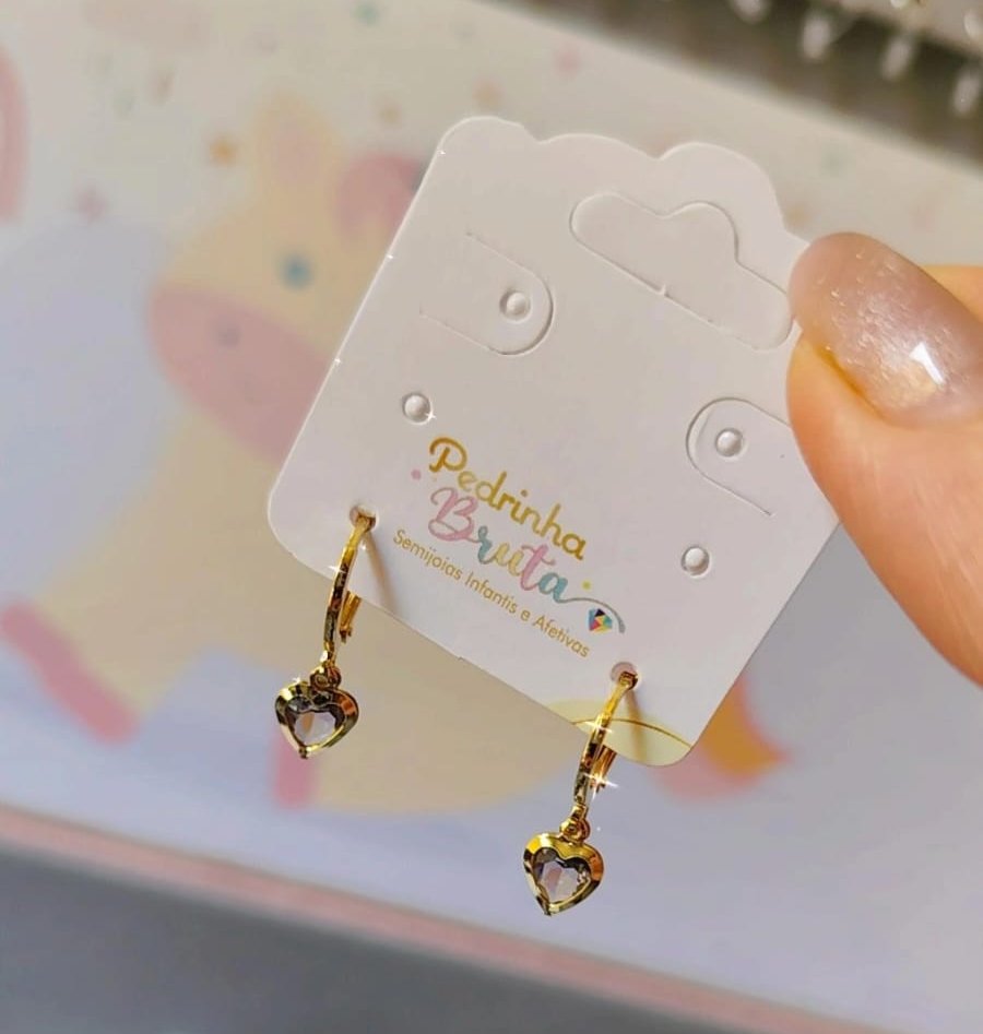 Argolinha Coração Lilás - Image 2